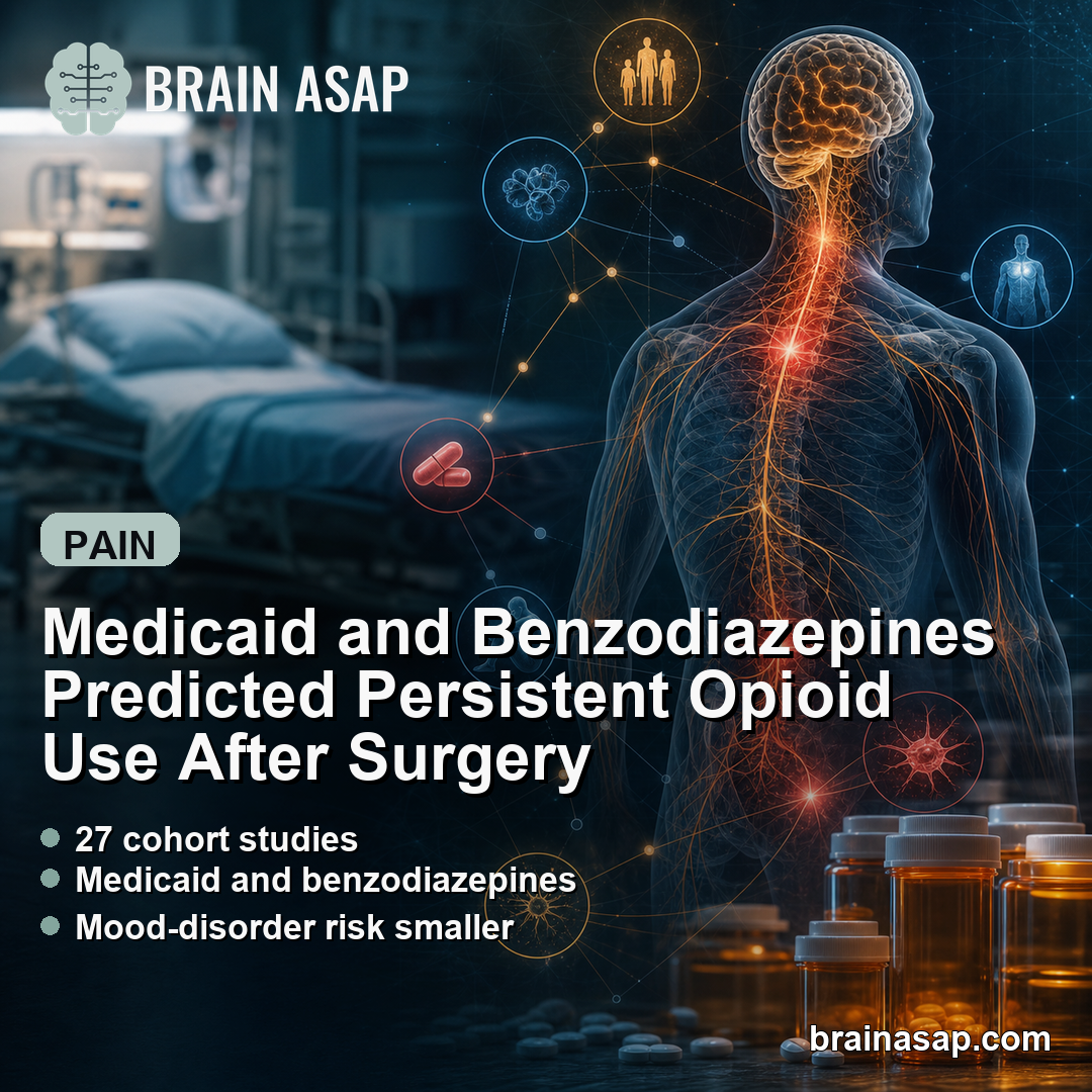 Medicaid and Benzodiazepines Predicted Persistent Opioid Use After Surgery