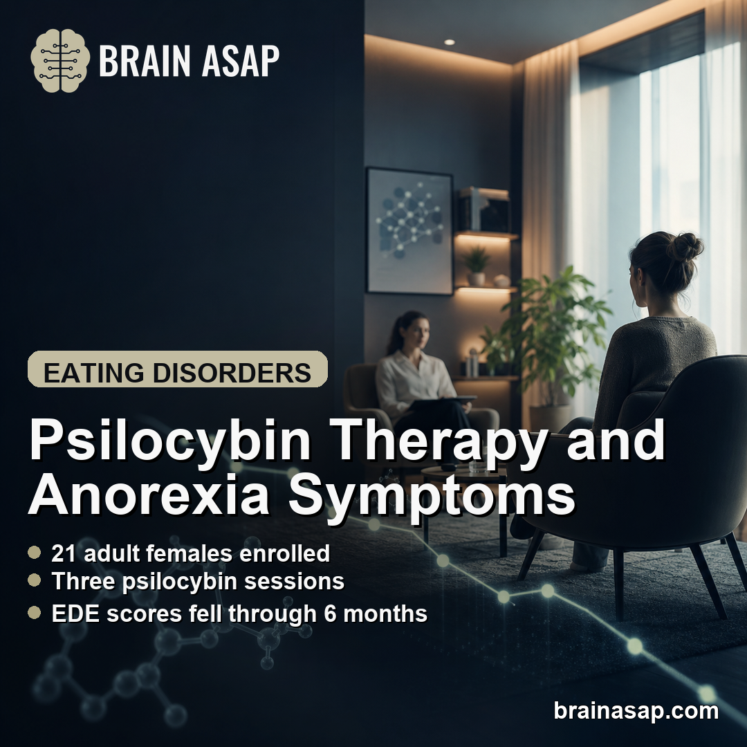 Psilocybin Therapy for Anorexia Nervosa Improved EDE Symptoms in Pilot Study