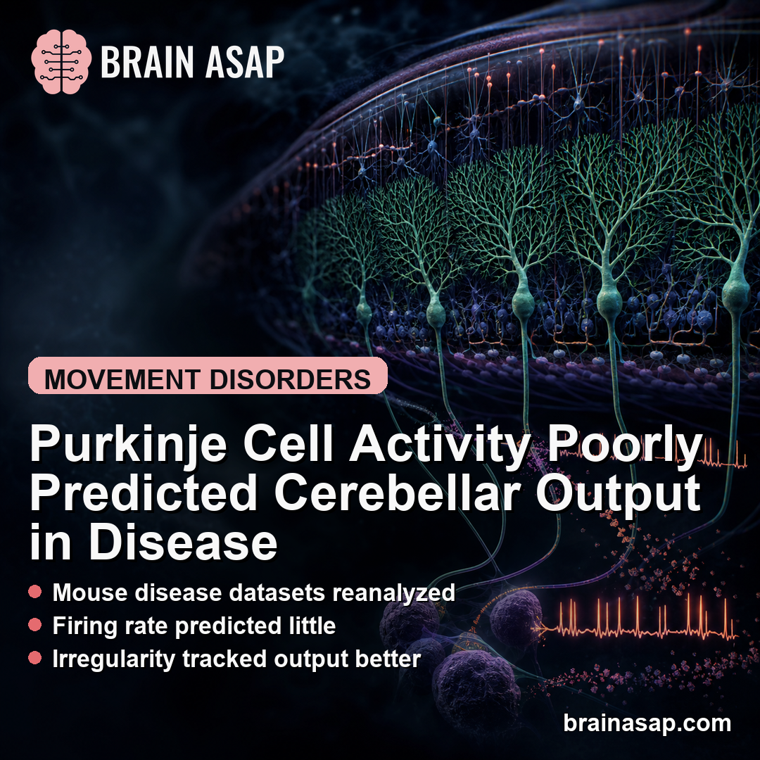 Purkinje Cell Activity Poorly Predicted Cerebellar Output in Disease