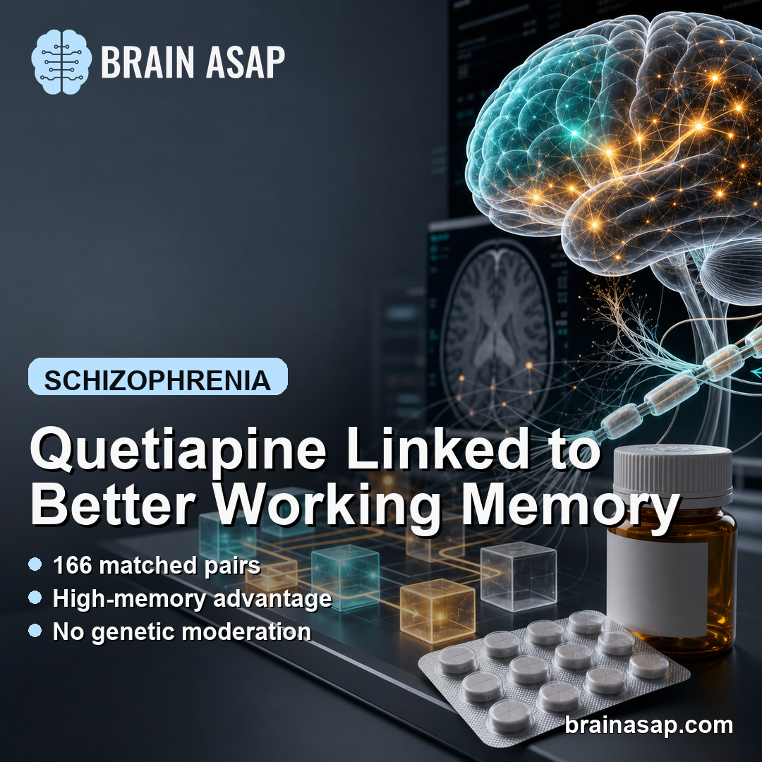 Quetiapine Linked to Better Working Memory in Schizophrenia