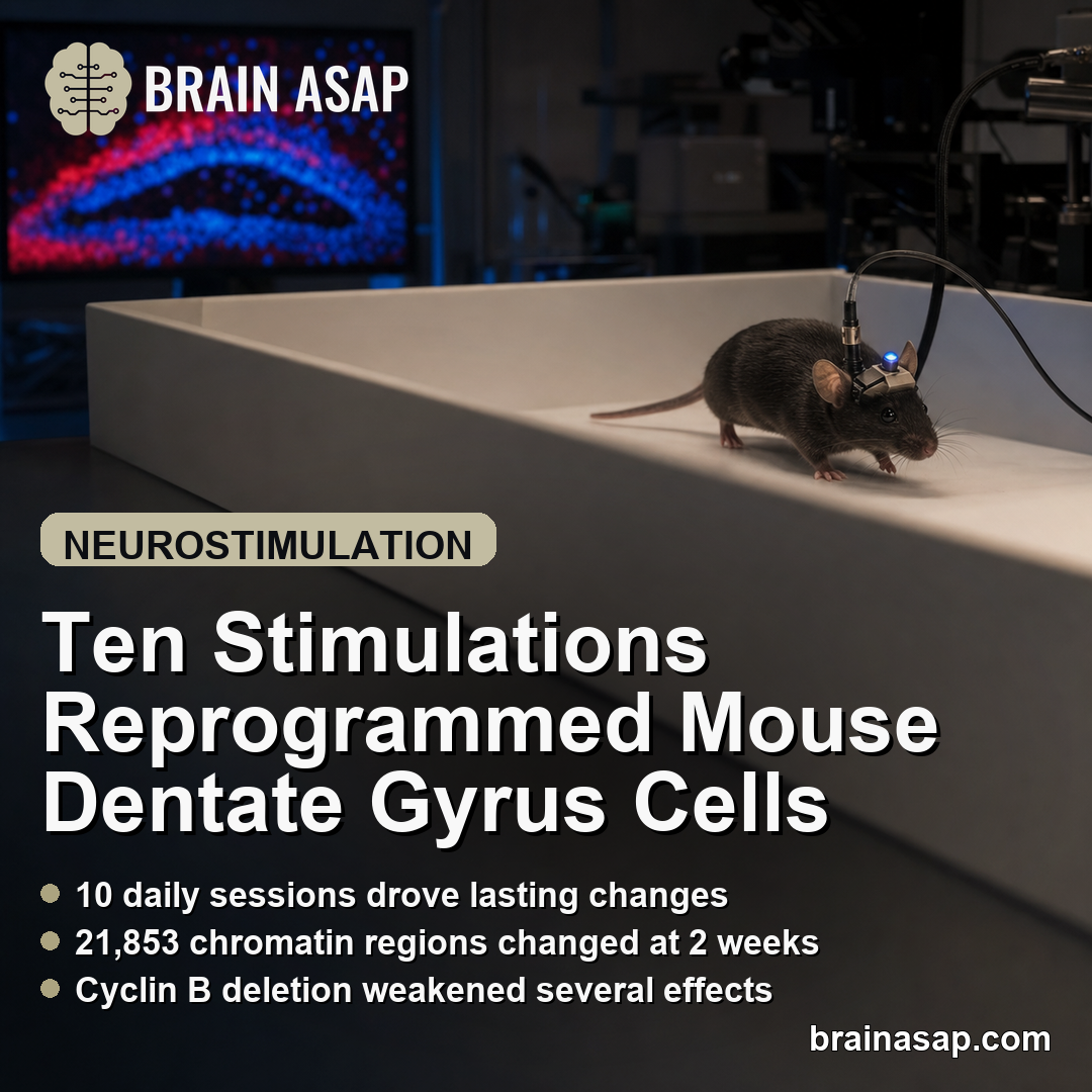 Repeated Neuronal Stimulation Triggered Cyclin B-Linked Nuclear Reprogramming in Mice