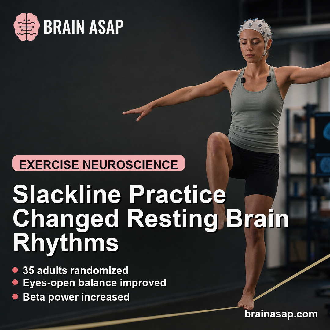 Slackline Training Increased Resting Beta Power and Balance Performance