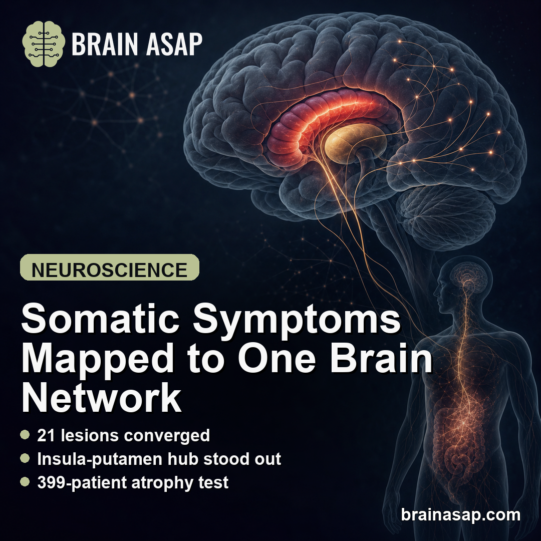 Right Insula-Putamen Brain Network Linked to Somatic Symptoms