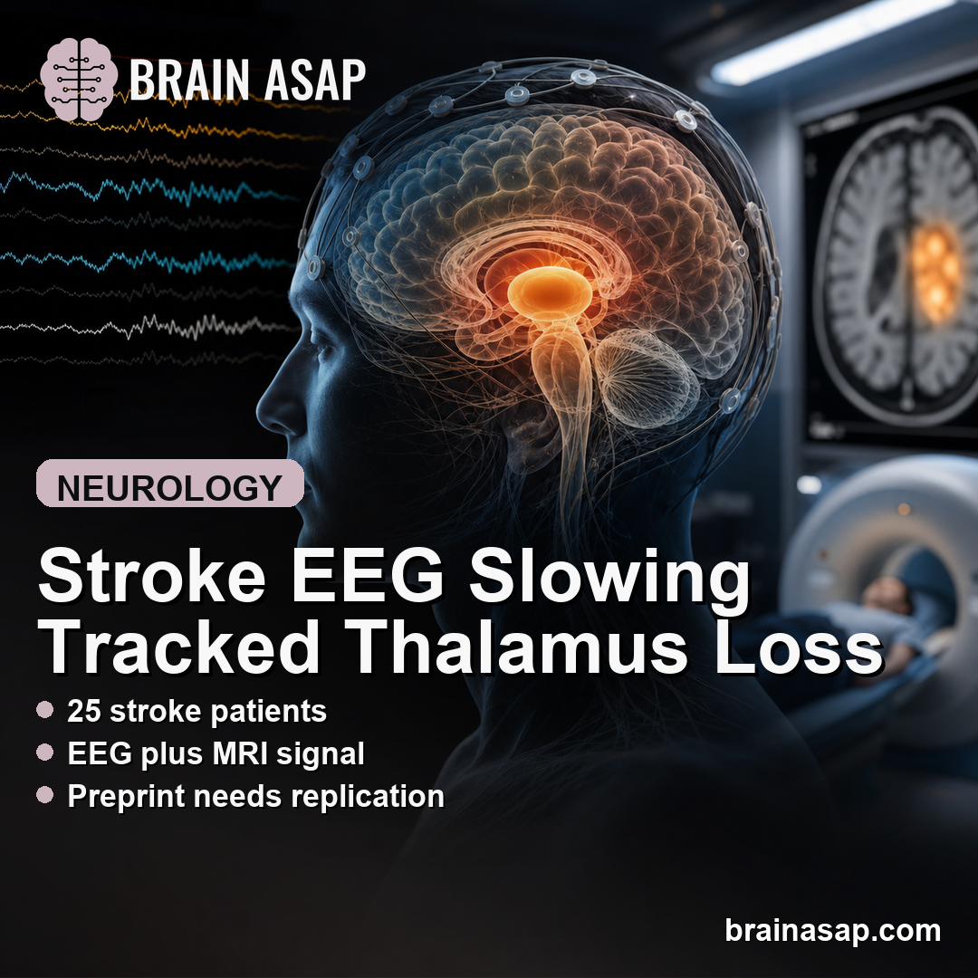 Stroke Neural Slowing on EEG Linked to Thalamic Degeneration