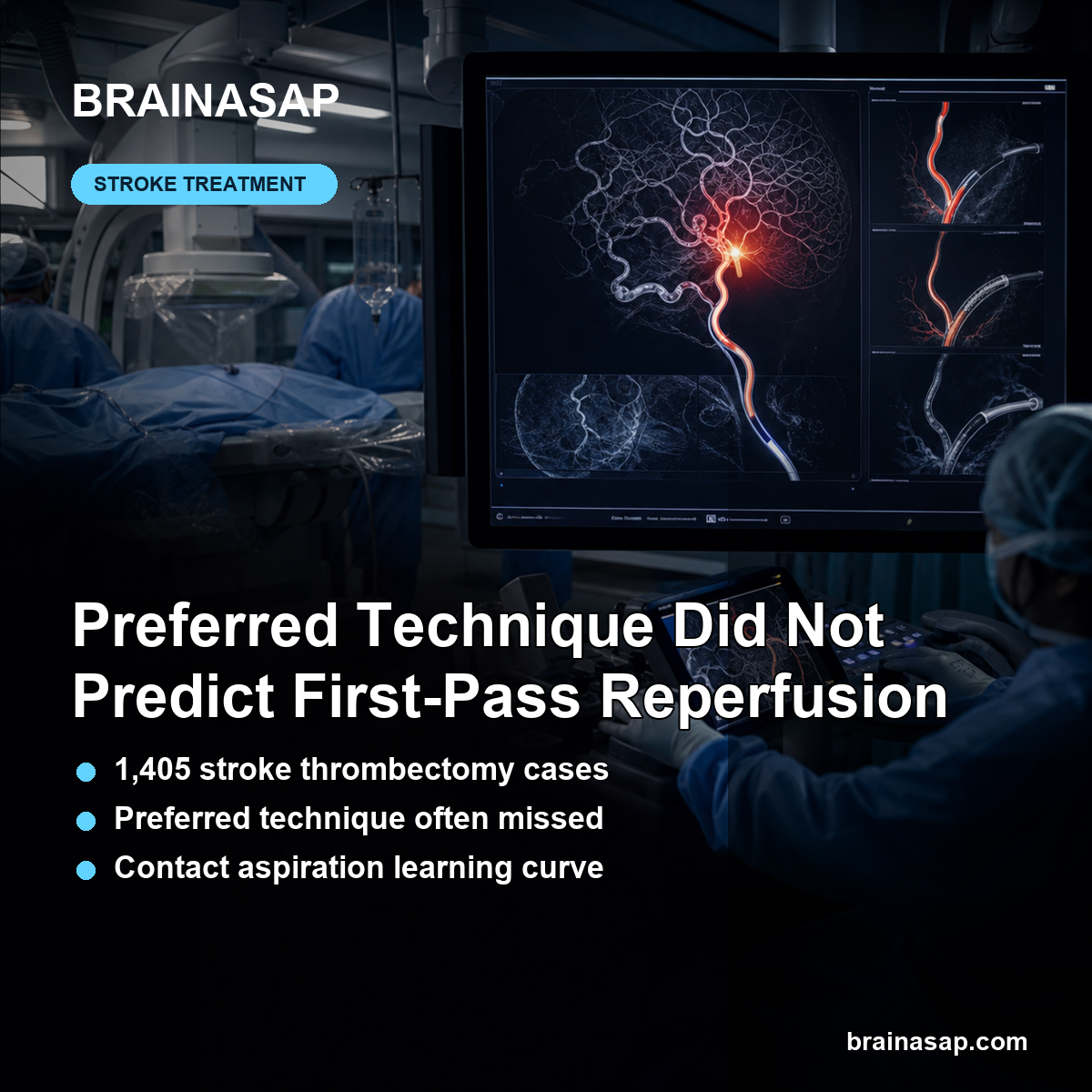 Stroke Thrombectomy Technique Preference Did Not Predict First-Pass Reperfusion