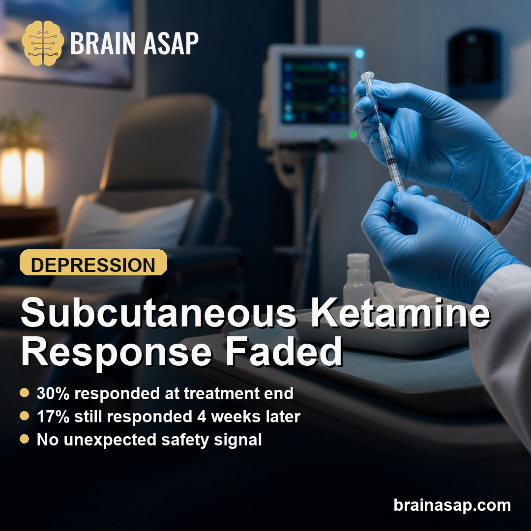 Subcutaneous Ketamine Response Faded After Treatment-Resistant Depression Extension