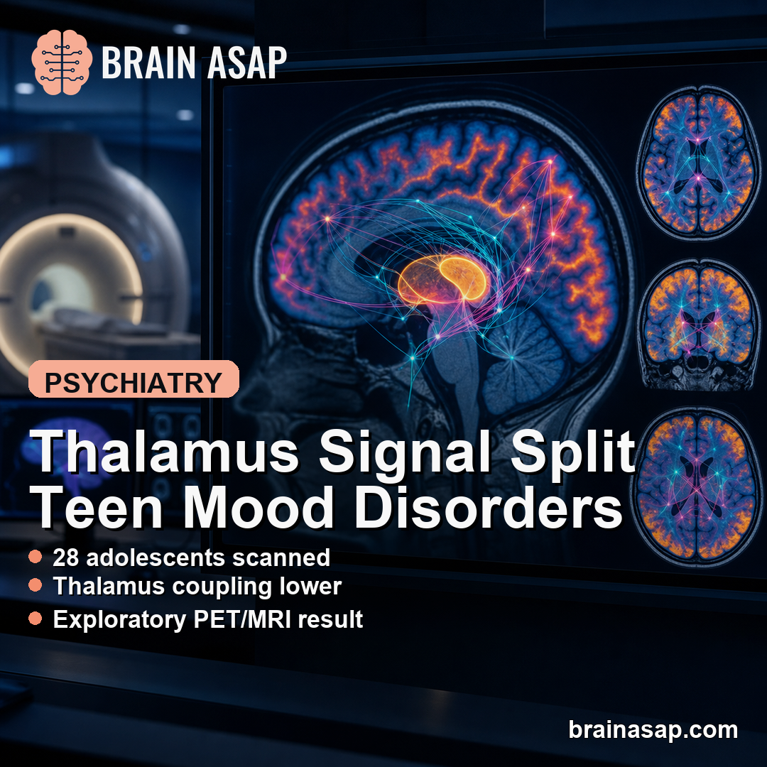 Thalamus SC-FC Coupling Was Lower in Adolescent Bipolar Depression