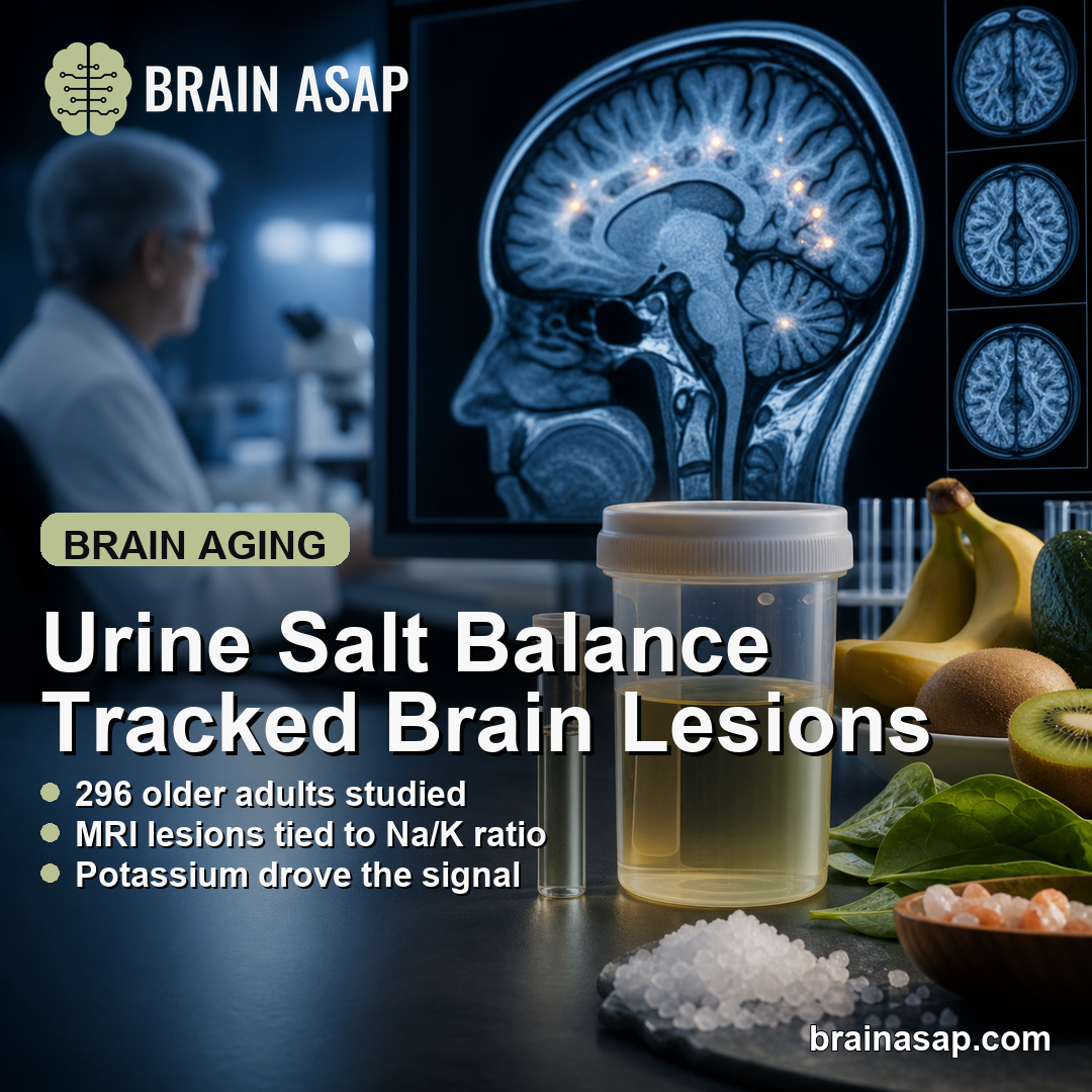 Higher Urinary Sodium-to-Potassium Ratio Linked to Deep White Matter Lesions