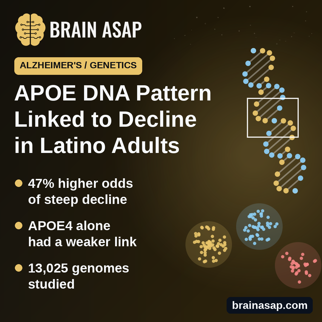 DNA Pattern Near APOE Linked to Faster Thinking Decline in Hispanic and Latino Adults